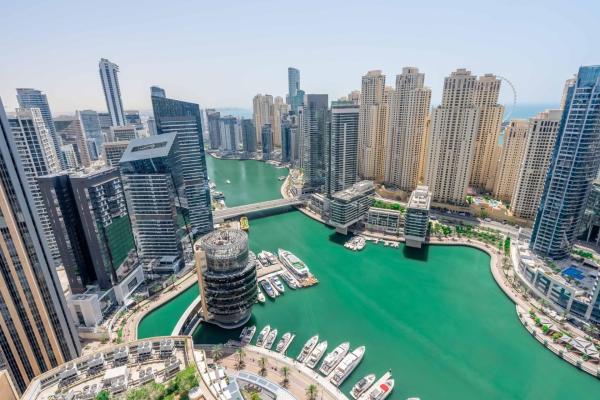 Na fotografii je vidět objekt GuestReady - Marina Walk View at JW Marriott nacházející se ve městě Dubaj.