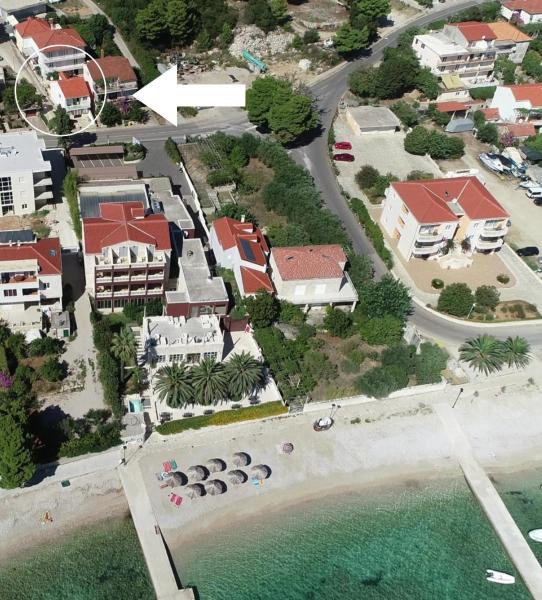 På billedet ses objektet Apartments Frano i Franka by the Sea beliggende i byen Orebić.