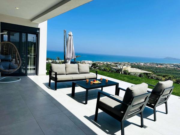 På bildet vises objektet Skyline Serenity Villa 10 people 4bedroom 3ba, 3min To Beach som ligger i byen Máleme.