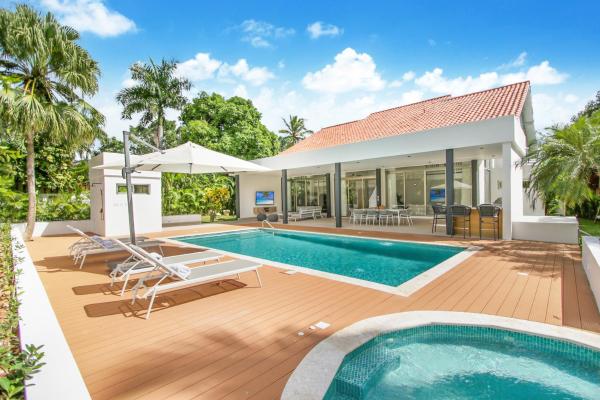 A la foto es mostra l'objecte Private Two-Storey Casa de Campo villa with pool, jacuzzi and golf cart situat a la ciutat de Cajuiles.
