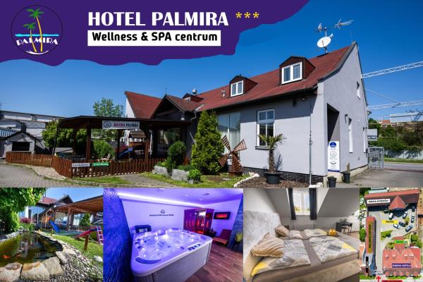 Na fotografii je vidět objekt Hotel & SPA centrum PALMIRA nacházející se ve městě Strání.