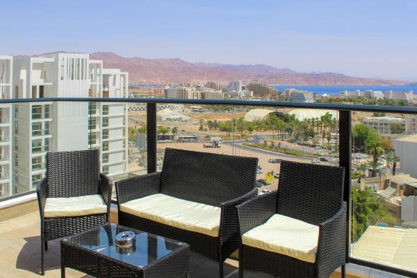 På billedet ses objektet Luxury Suite Apartment With Sea View #63 By Hashdera Eilat beliggende i byen Eilat.