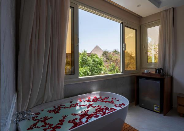 Nella foto è visibile l'oggetto Dream Inn Pyramids View situato nella città di Il Cairo.