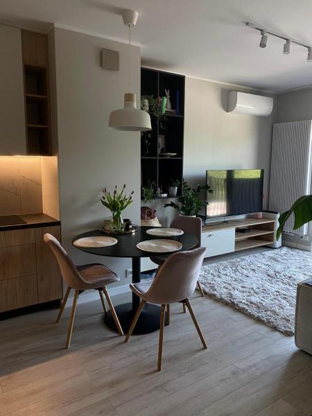 A la foto es mostra l'objecte Boho Waves Retreat situat a la ciutat de Katowice.