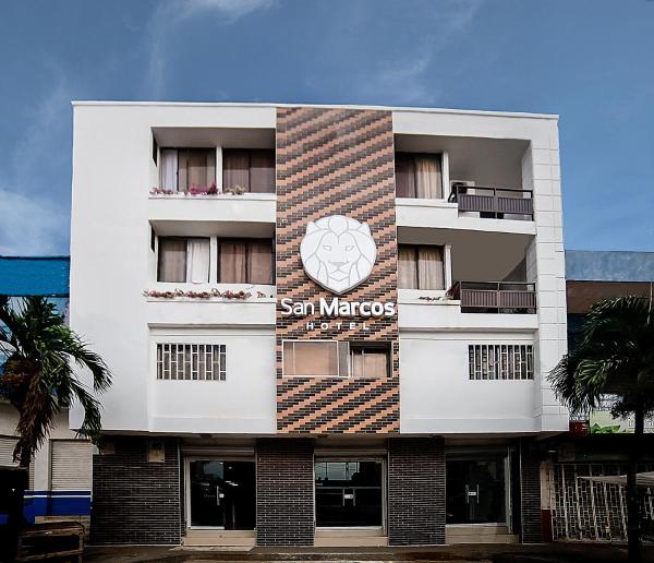 Na fotografii je vidět objekt Hotel San Marcos Barranquilla nacházející se ve městě Rebolo.