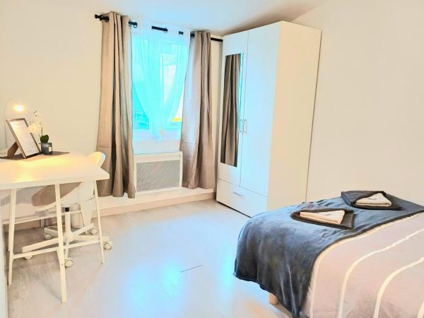 På billedet ses objektet Beauvais - Proche Aéroport - Chambres Privées beliggende i byen Beauvais.