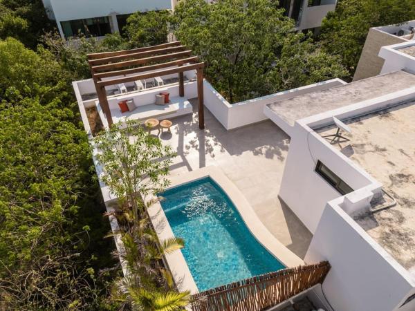 Na zdjęciu widoczny jest obiekt Selva Terra Sol Beach Club Access położony w mieście Tulum.