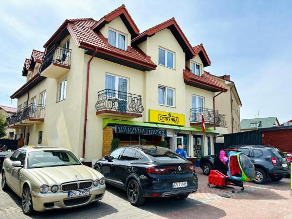 Kuvassa näkyy kohde Sztorm Rowy, joka sijaitsee kaupungissa Rowy.