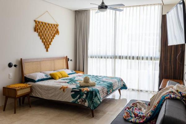 Na zdjęciu widoczny jest obiekt Cozy Studio in Aldea Zamá 10 min from the Beach położony w mieście Tulum.