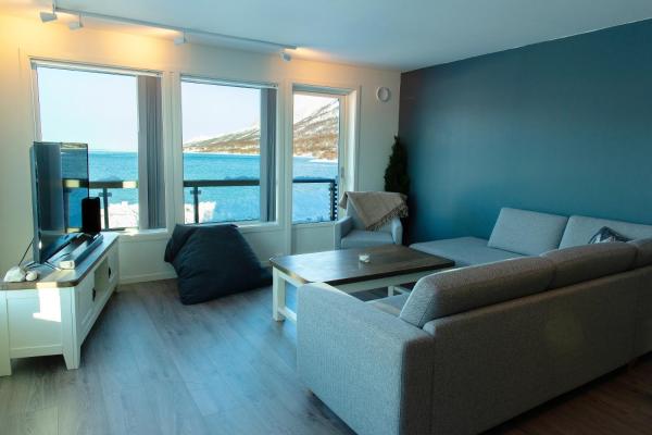 På bildet vises objektet Lyngen Experience Apartments som ligger i byen Nord-Lenangen.
