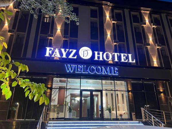 På billedet ses objektet Fayz Hotel beliggende i byen Nukus.
