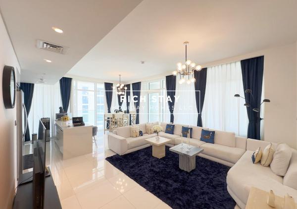 På billedet ses objektet Sunrise Bay 3BR EMAAR Beachfront Dubai Harbour by Rich Stay beliggende i byen Dubai.