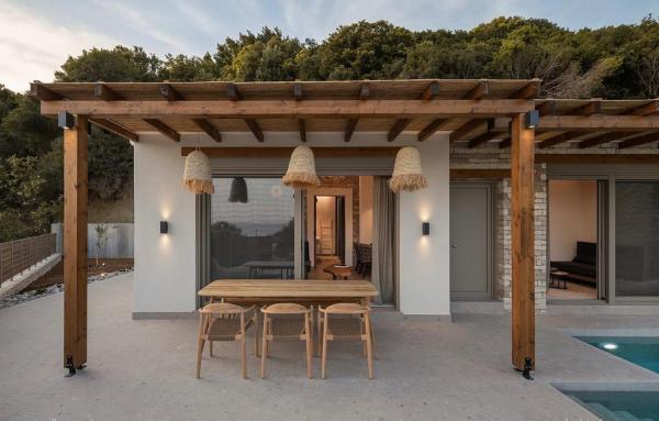 A la foto es mostra l'objecte Villa Vrachos luxury Living situat a la ciutat de Vráchos.