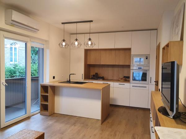 A la foto es mostra l'objecte Apartment with Terrace situat a la ciutat de Vílnius.