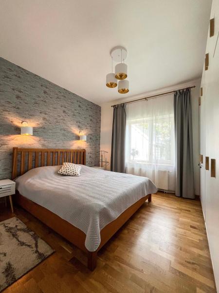 På billedet ses objektet Calm garden Suite near Green Lakes beliggende i byen Didžiosios Kabiškės.