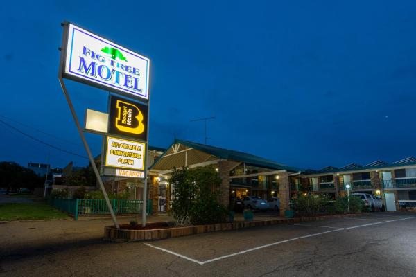 På billedet ses objektet Fig Tree Motel beliggende i byen Narrandera.