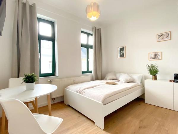 På billedet ses objektet Sonniges Studio - gemütlich - Plagwitz beliggende i byen Leipzig.