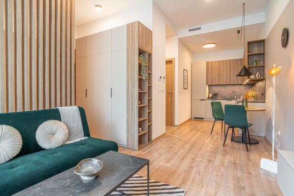 A la foto es mostra l'objecte Patronka Apartments - Stylish apartment with a divided sleeping area situat a la ciutat de Železná.