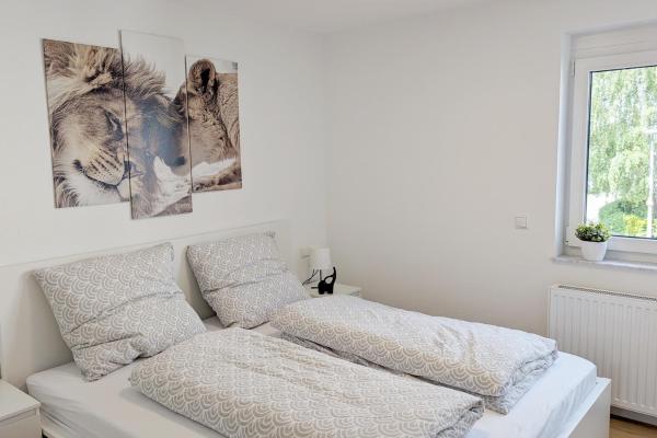 A la foto es mostra l'objecte Möbliertes 3-Zimmer Apartment mit Balkon situat a la ciutat de Sindelfingen.