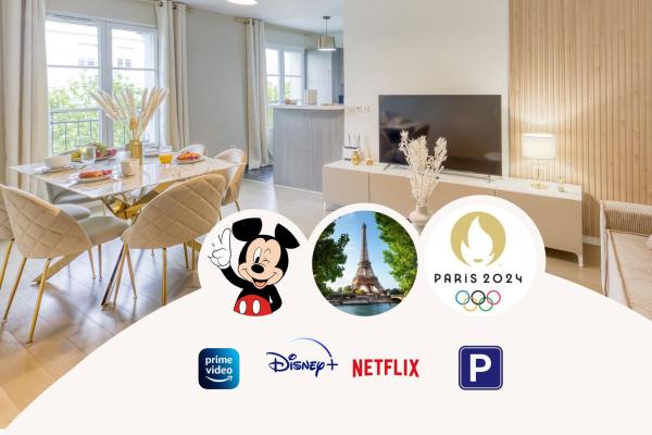 Na fotografii je vidět objekt Disneyland - Val d'Europe à pied - Paris nacházející se ve městě Serris.