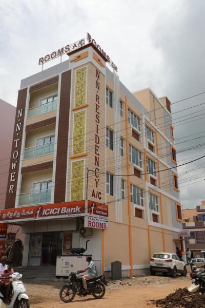 The photo shows the NN Residency, Thiruvallur located in the city of Vengal.