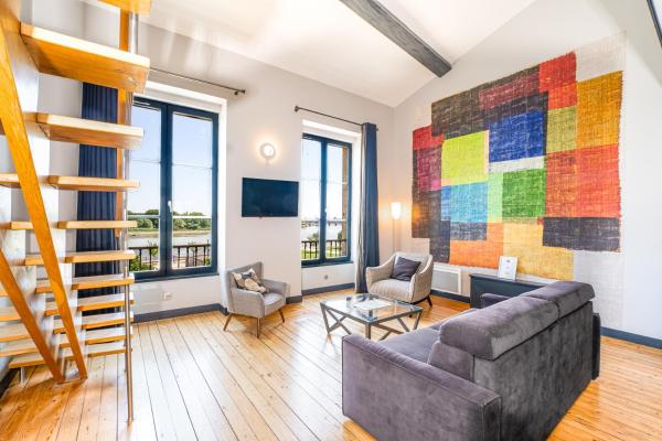 Appartement Climatisé 3 Chambres Vue Garonne, Bordeaux
