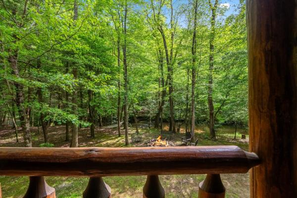 La photo montre l'objet A Creek Runs Thru It - Secluded Waterfront Cabin situé dans la ville de Cherry Log.
