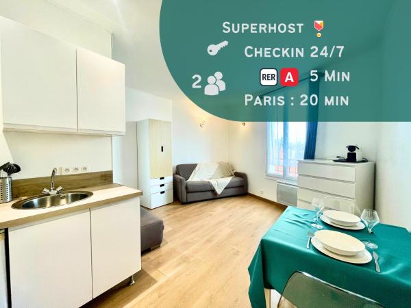 A la foto es mostra l'objecte L escapade Houilles 15 min de Paris situat a la ciutat de Houilles.