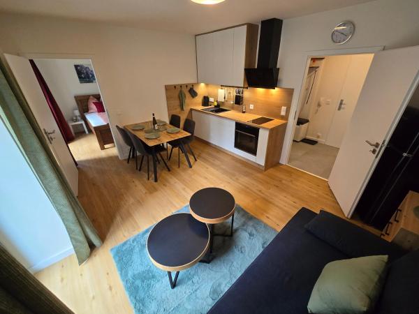 Na fotografii je vidět objekt Wood & Nature Apartment Šumava nacházející se ve městě Svinná.