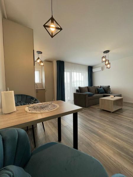 写真にはUrseni市にあるAndreeas Apartamentsが写っています。