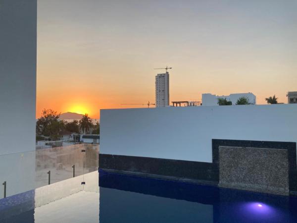 På billedet ses objektet Acogedor Escape a la Alberca y Playa beliggende i byen Mazatlán.
