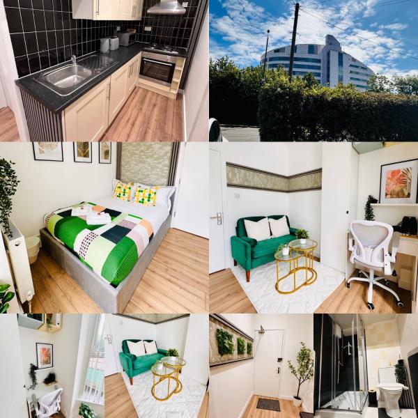 A la foto es mostra l'objecte R1 - Stylish Private Room opposite Queen Elizabeth Hospital - Harborne Birmingham situat a la ciutat de Birmingham.