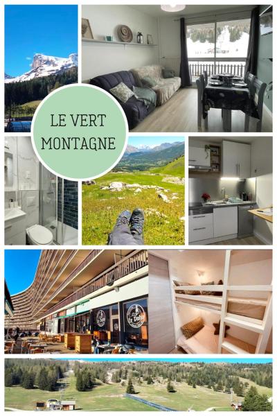 A la foto es mostra l'objecte Le Vert Montagne Studio lumineux plein sud situat a la ciutat de Le Dévoluy.