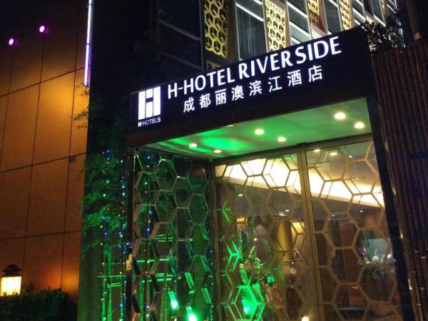 På billedet ses objektet H-Hotel Riverside Chengdu beliggende i byen Shahepu.