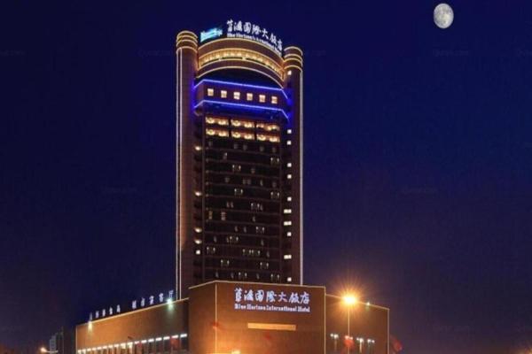 A la foto es mostra l'objecte Linyi Blue Horizon Intenational Hotel situat a la ciutat de Lanling.