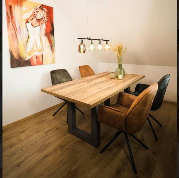 På billedet ses objektet Willkommen im Apartment Lilly in Ladbergen direkt am Flughafen FMO beliggende i byen Ladbergen.