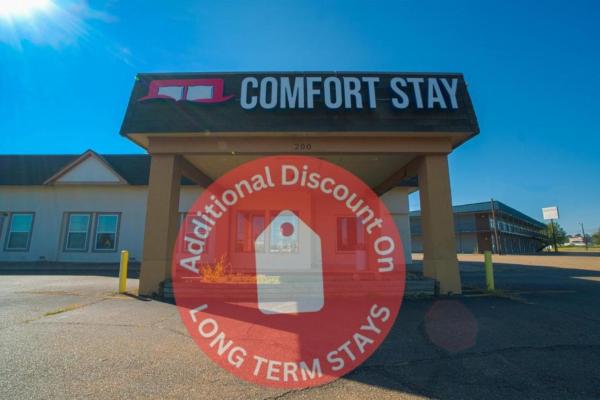 A la foto es mostra l'objecte Hotel Comfort Stay by OYO Texarkana East, AR I-30 situat a la ciutat de Texarkana.