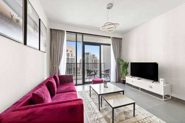 På billedet ses objektet Stylish 1 Bedroom High Floor in Creek edge beliggende i byen Dubai.