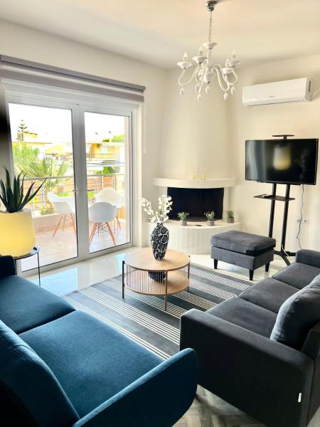 På billedet ses objektet La Terra Luxury apartment beliggende i byen Kalamákion.