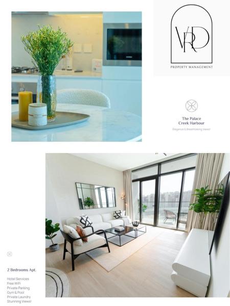 Na fotografii je vidět objekt The Palace 405 I Luxury 2BD I Dubai Creek Harbour nacházející se ve městě Dubaj.
