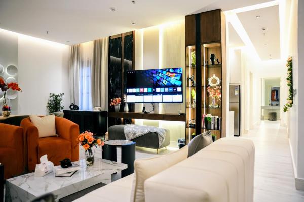 A la foto es mostra l'objecte Luxury Smart Apartment E12 situat a la ciutat de Riad.
