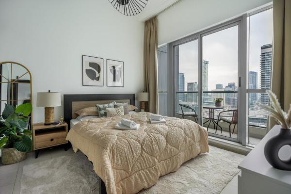 Na fotografii je vidět objekt GuestReady - Exquisite getaway with Marina views nacházející se ve městě Dubaj.