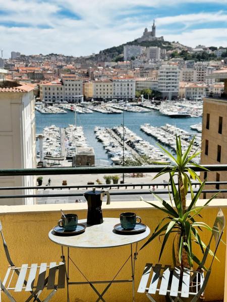 Vue Incroyable & Confort au Vieux Port 4 personnes, Marseille