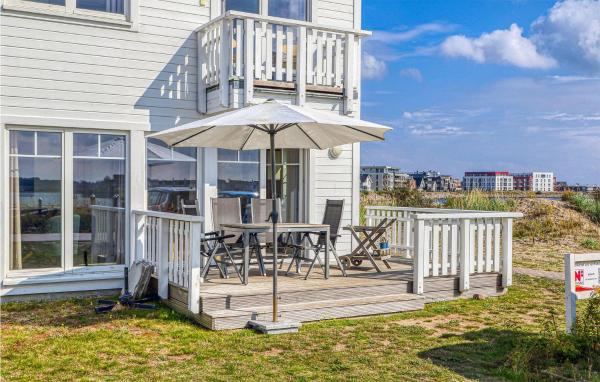 A la foto es mostra l'objecte Weiße Strandvilla 56A situat a la ciutat de Olpenitz.