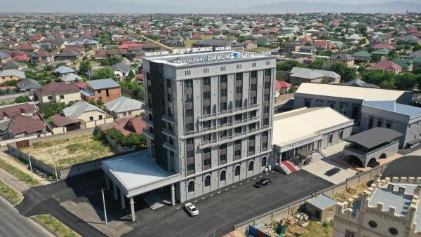 På bildet vises objektet Diamond Hotel Shymkent som ligger i byen Birgulyuk.