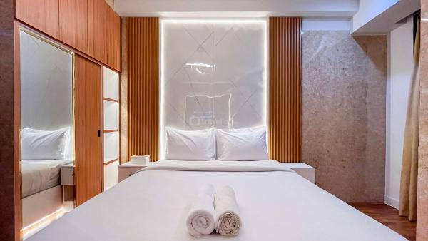 La photo montre l'objet Comfortable and Nice Studio Apartment at Delft Ciputra Makassar By Travelio situé dans la ville de Sungguminasa.