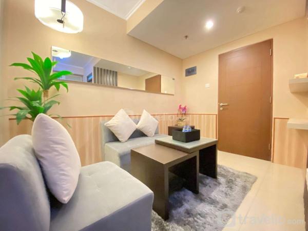 Na zdjęciu widoczny jest obiekt Cozy and Stylish 1BR Apartment at Gateway Pasteur By Travelio położony w mieście Cimindi.