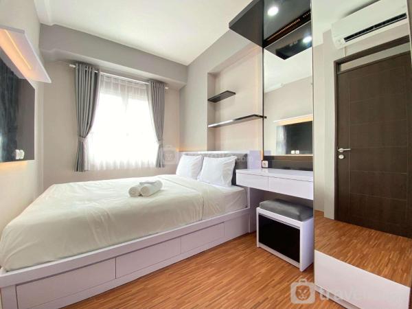 En la foto se muestra el objeto Homey 2BR Apartment at Mekarwangi Square Cibaduyut By Travelio ubicado en la ciudad de Cangkuang.