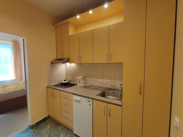 A la foto es mostra l'objecte First Hotel's apartment situat a la ciutat de Juodkrantė.