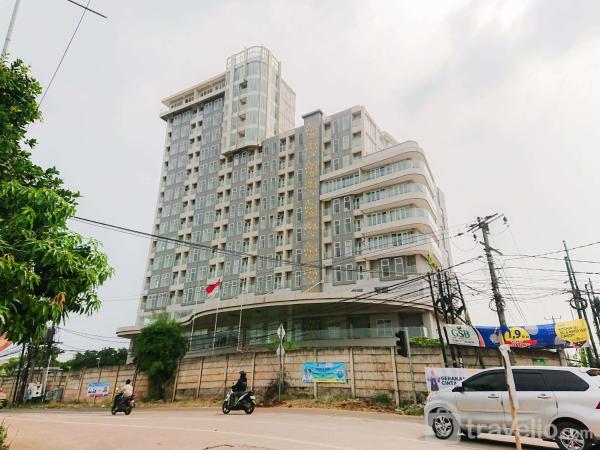 Op de foto is het object Homey and Warm Studio Amazana Serpong Apartment By Travelio te zien, gelegen in de stad Cileduk 1.